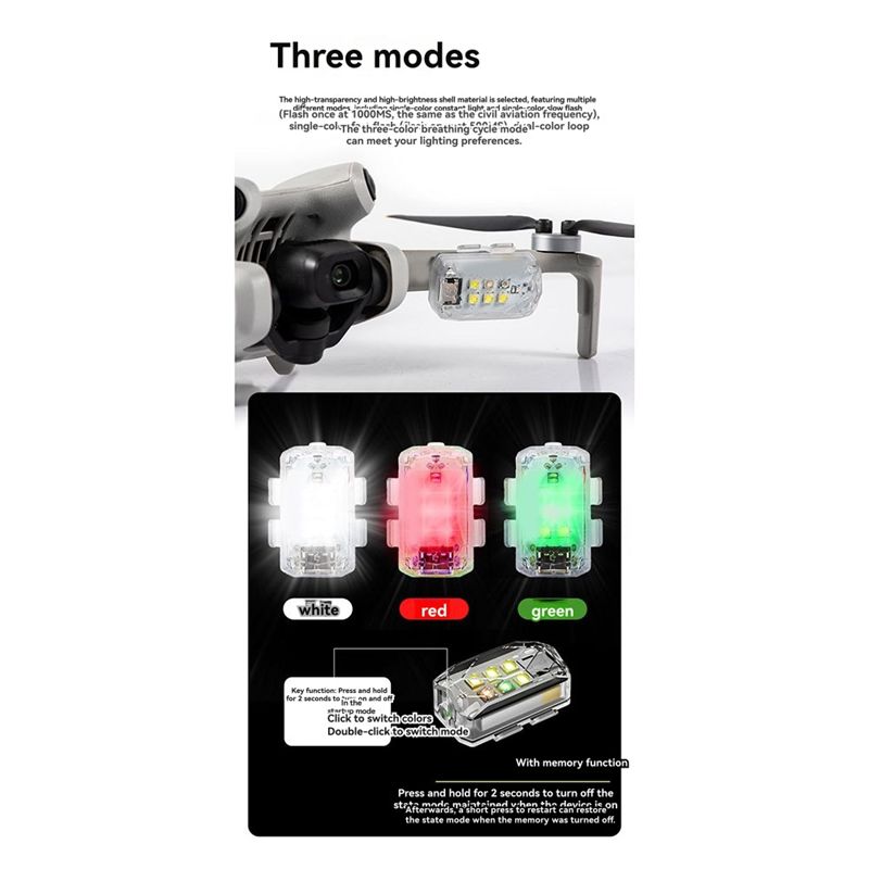 ABZZ: luz LED nocturna para dr - Drone Strobe Light reseña y precio
